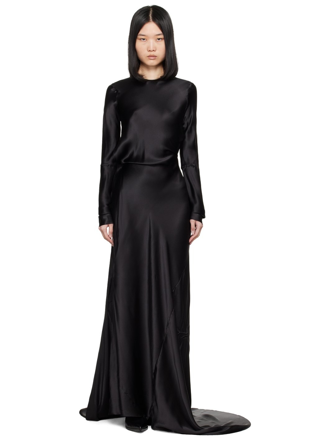 Black Demy X-Long Maxi Dress - 1