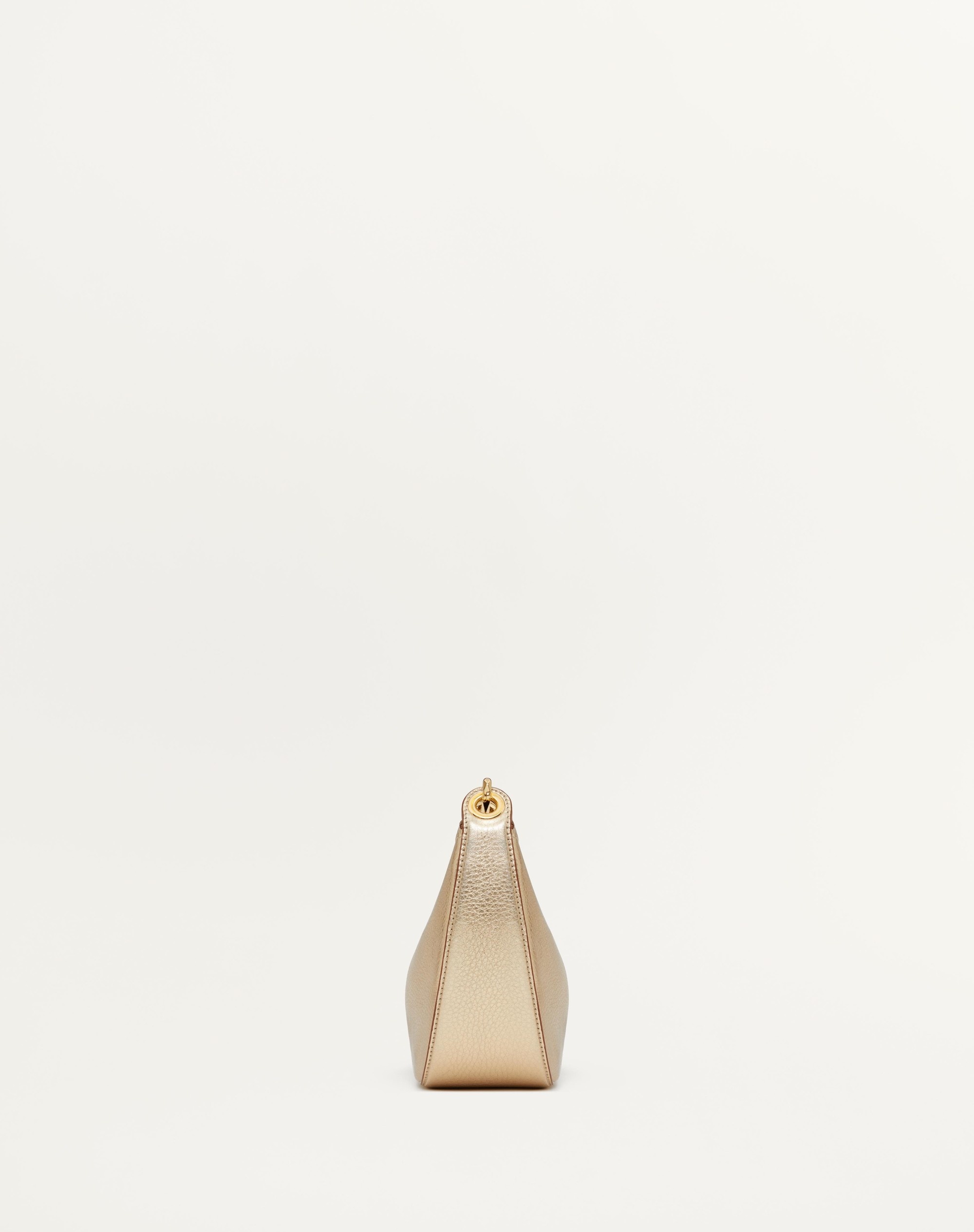 VLOGO MOON MINI HOBO BAG IN METALLIC CALFSKIN WITH CHAIN - 4