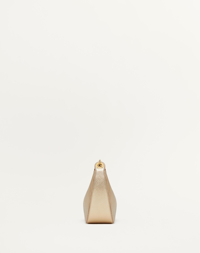 VLOGO MOON MINI HOBO BAG IN METALLIC CALFSKIN WITH CHAIN 4