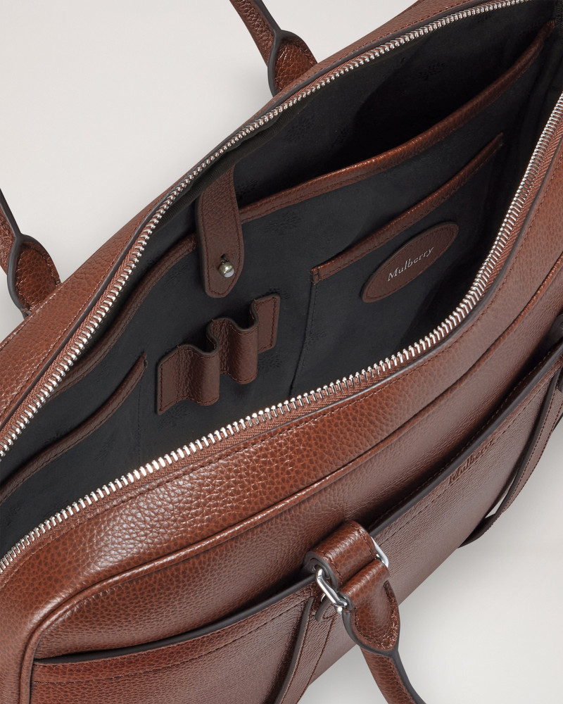 Heritage Briefcase Oak Two-Tone Small Classic Grain 5