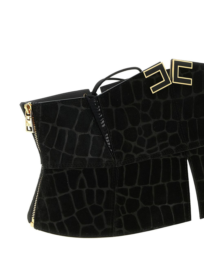 cut-out enamelled bustier belt 3