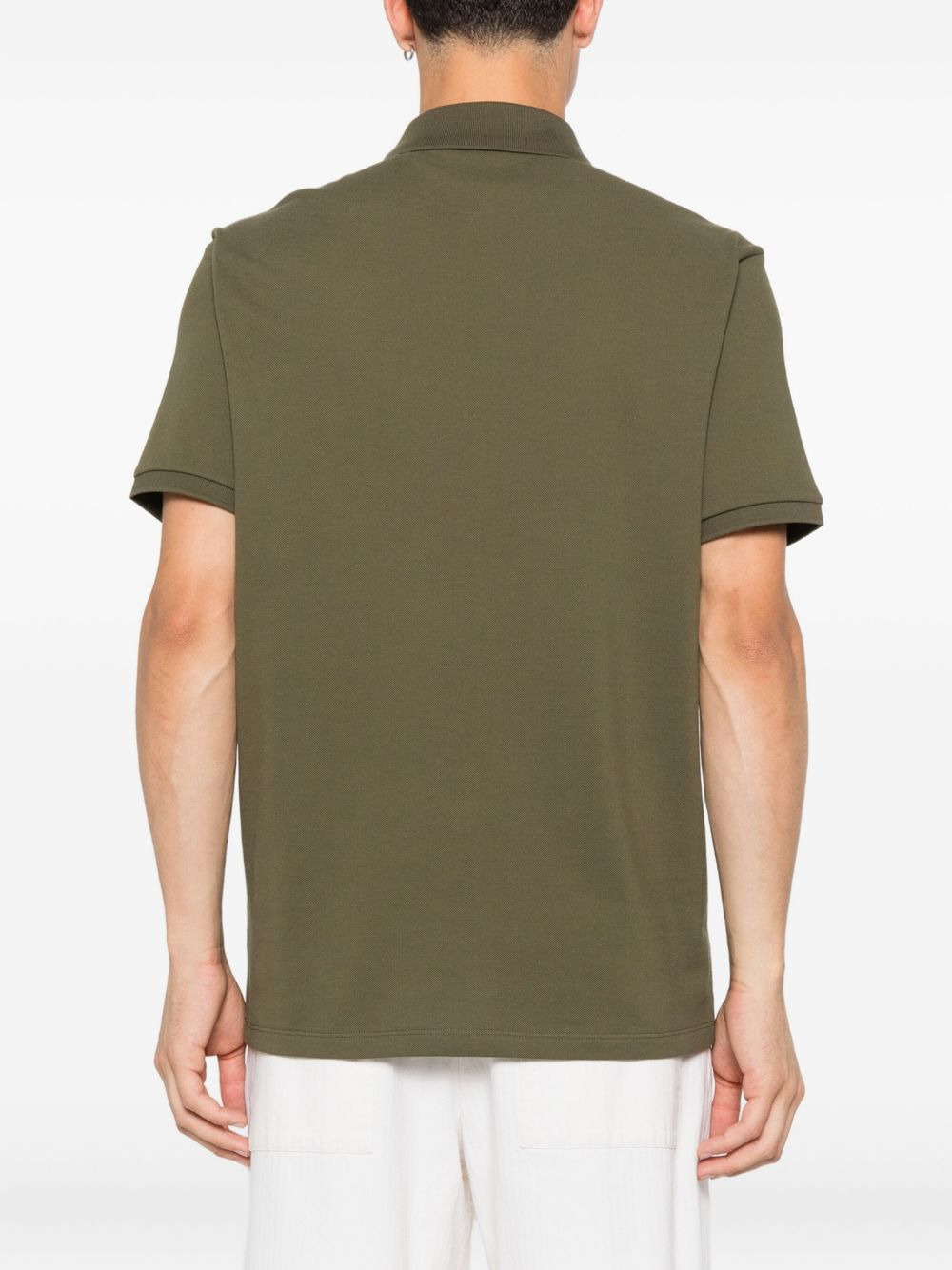 piqué-weave cotton polo shirt - 3