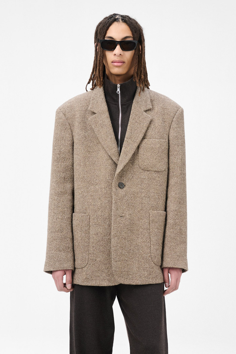 Embrace Blazer Natural Brown Sack Weave 3