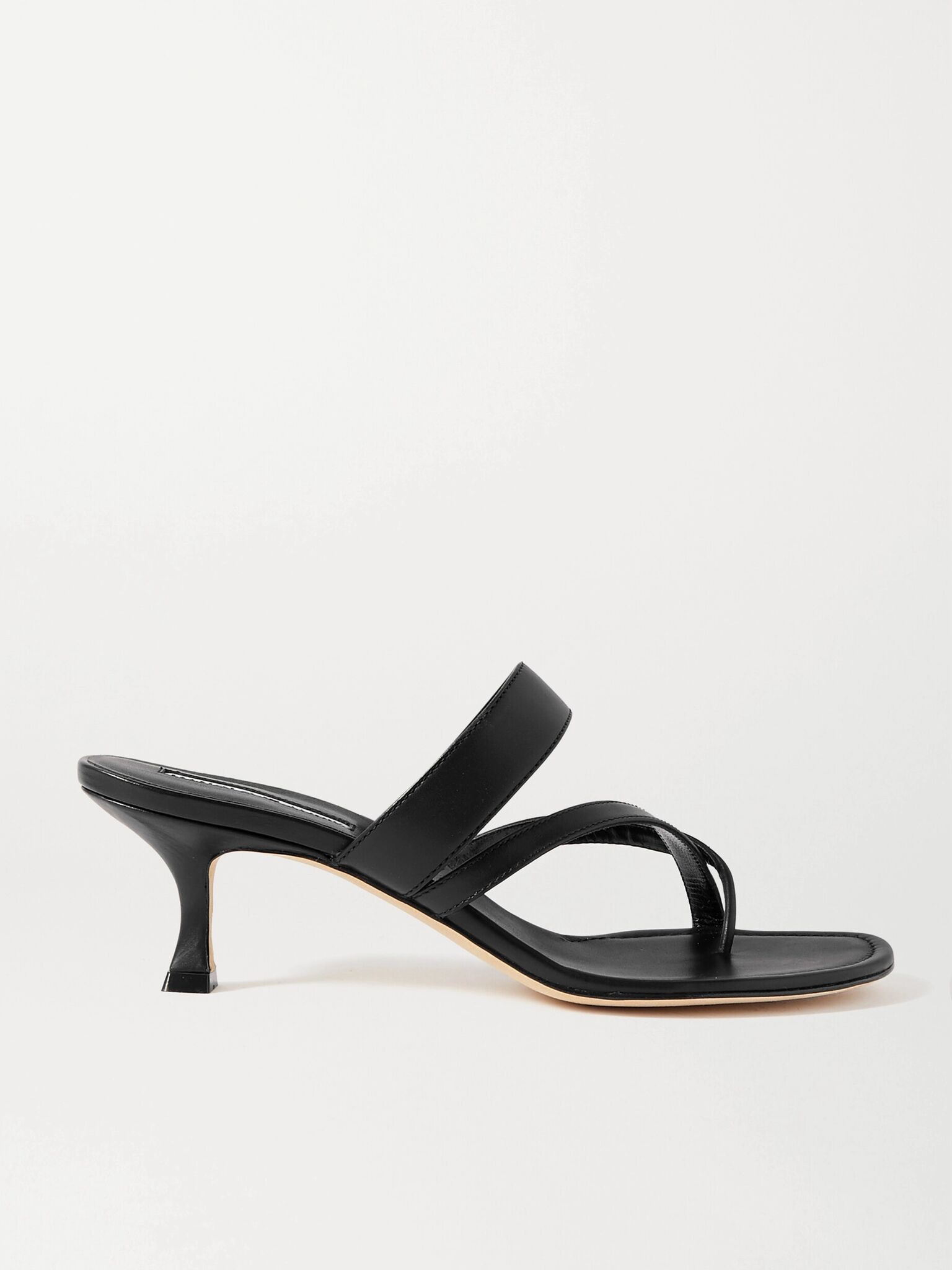 Susa 50 leather sandals Black - 1