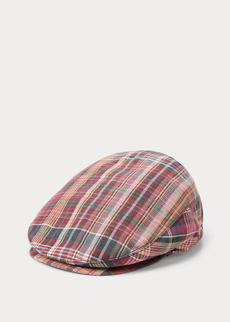 Plaid Cotton Driver’s Cap 1
