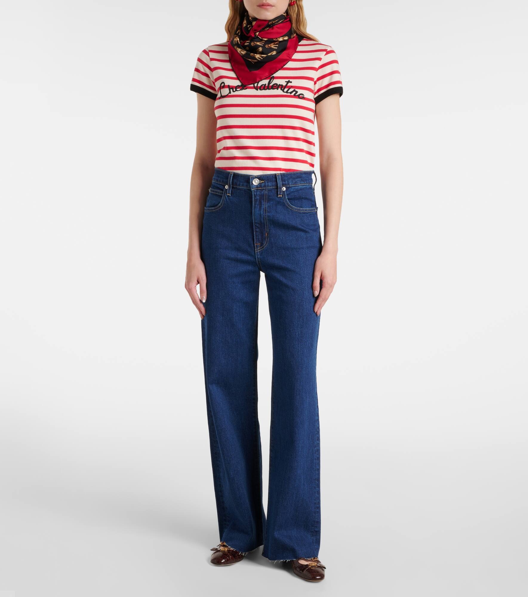 Grace high-rise wide-leg jeans - 7