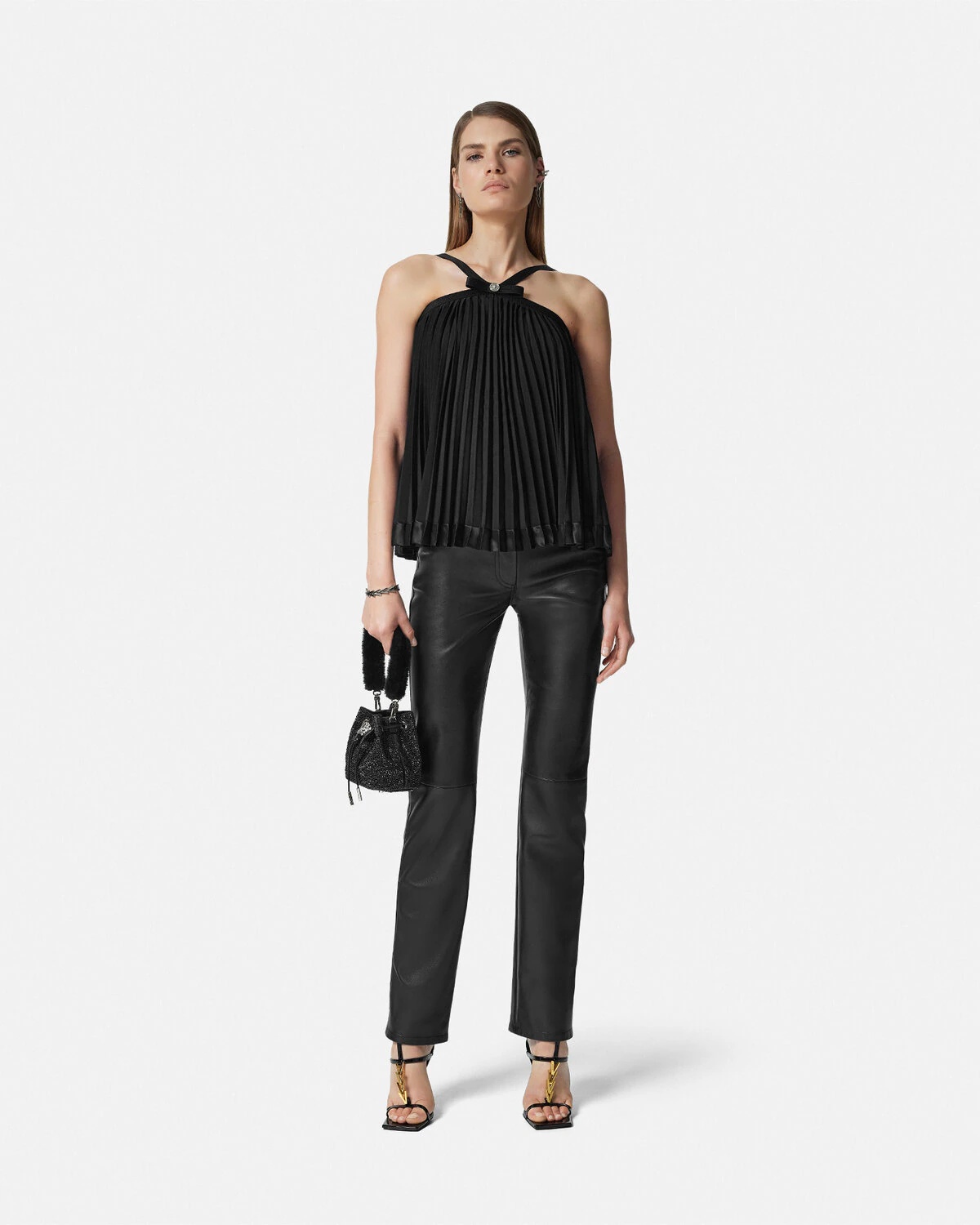 Pleated Halterneck Top - 2