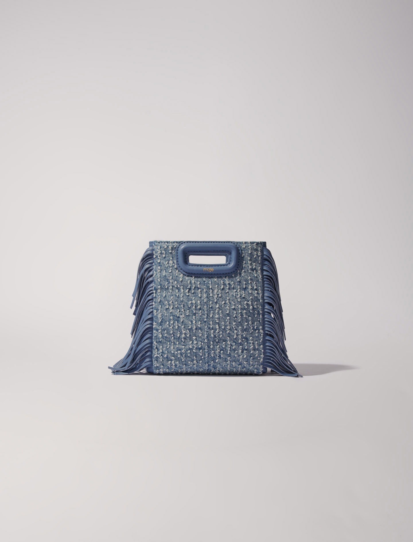 M mini bag in denim with rhinestones - 9