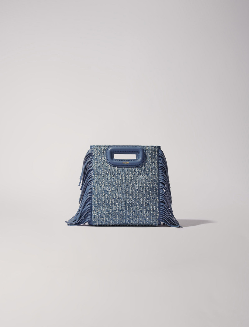 M mini bag in denim with rhinestones 9