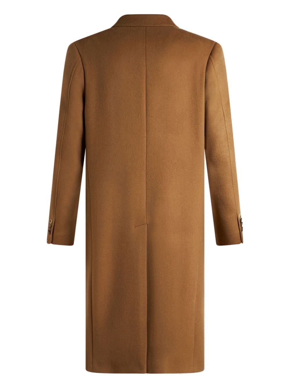 double-breasted cashmere coat - 6