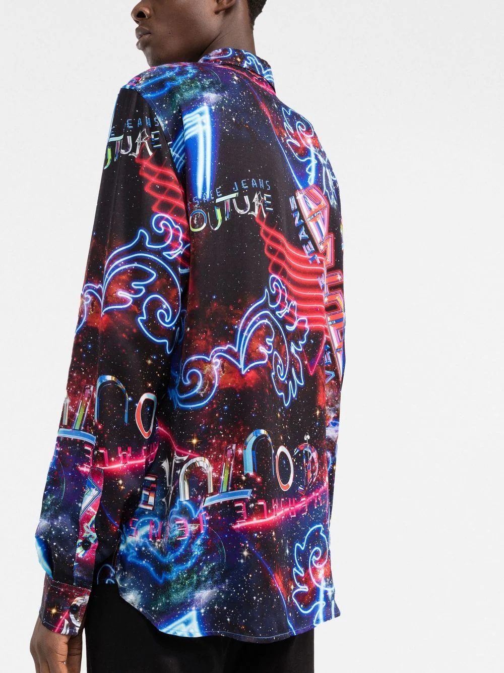 galaxy graphic-print shirt - 3