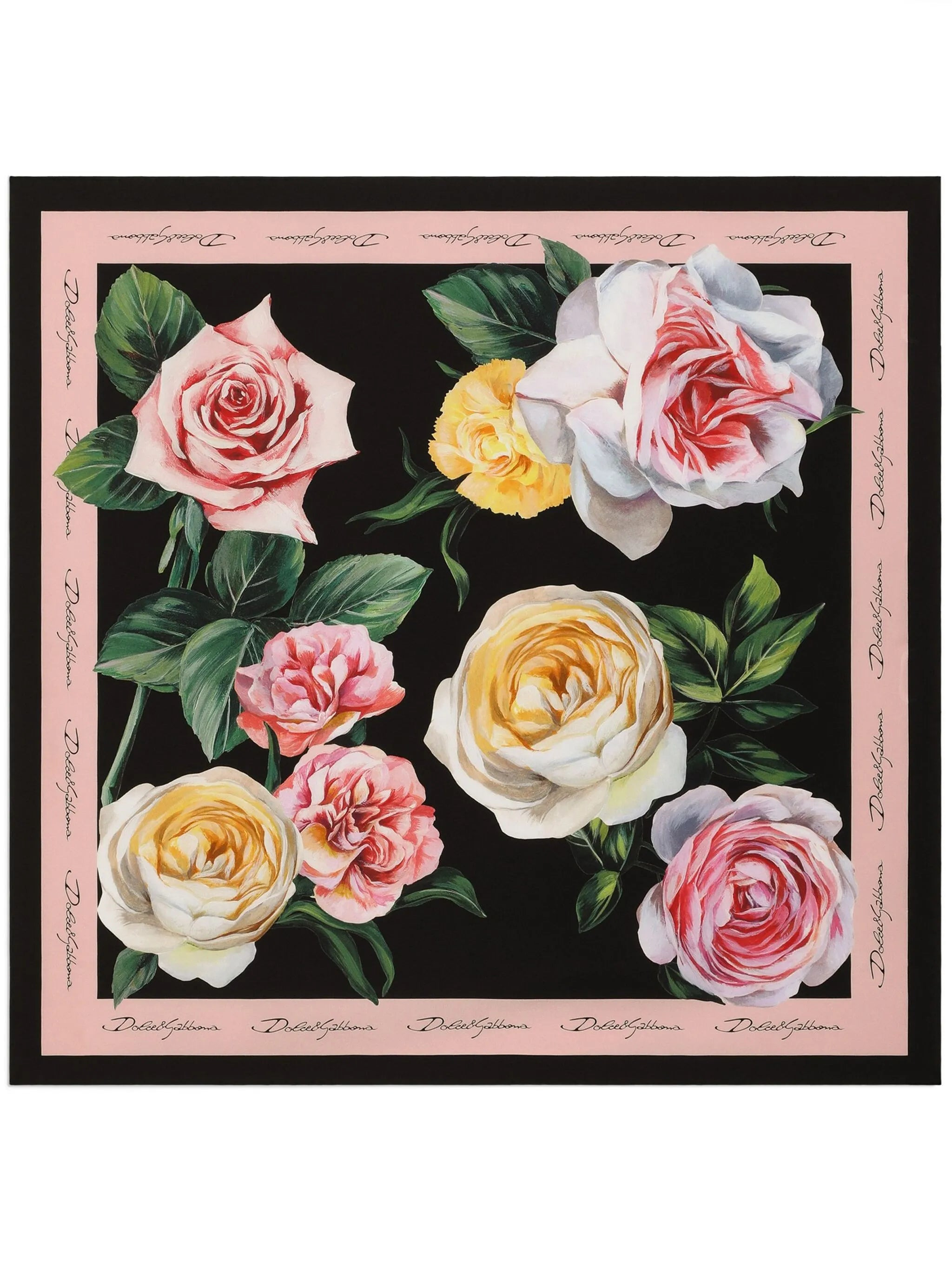 floral-print scarf - 1