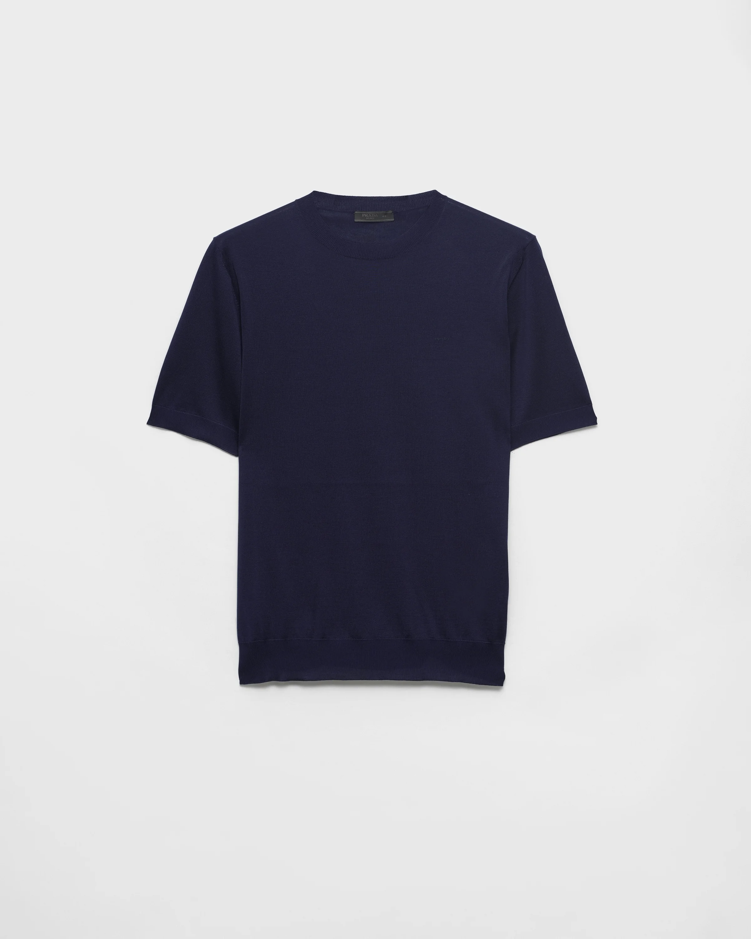 Short-sleeved silk sweater - 1