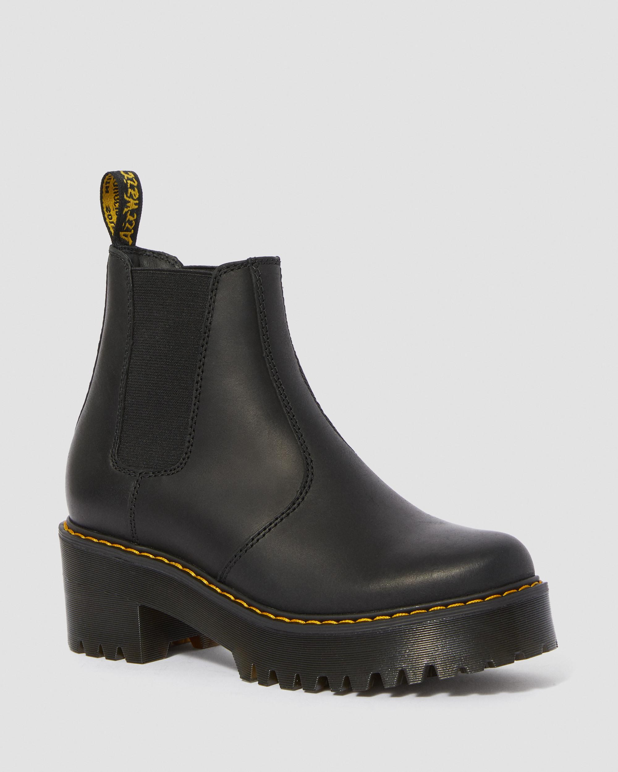 Rometty Wyoming Leather Platform Chelsea Boots - 1