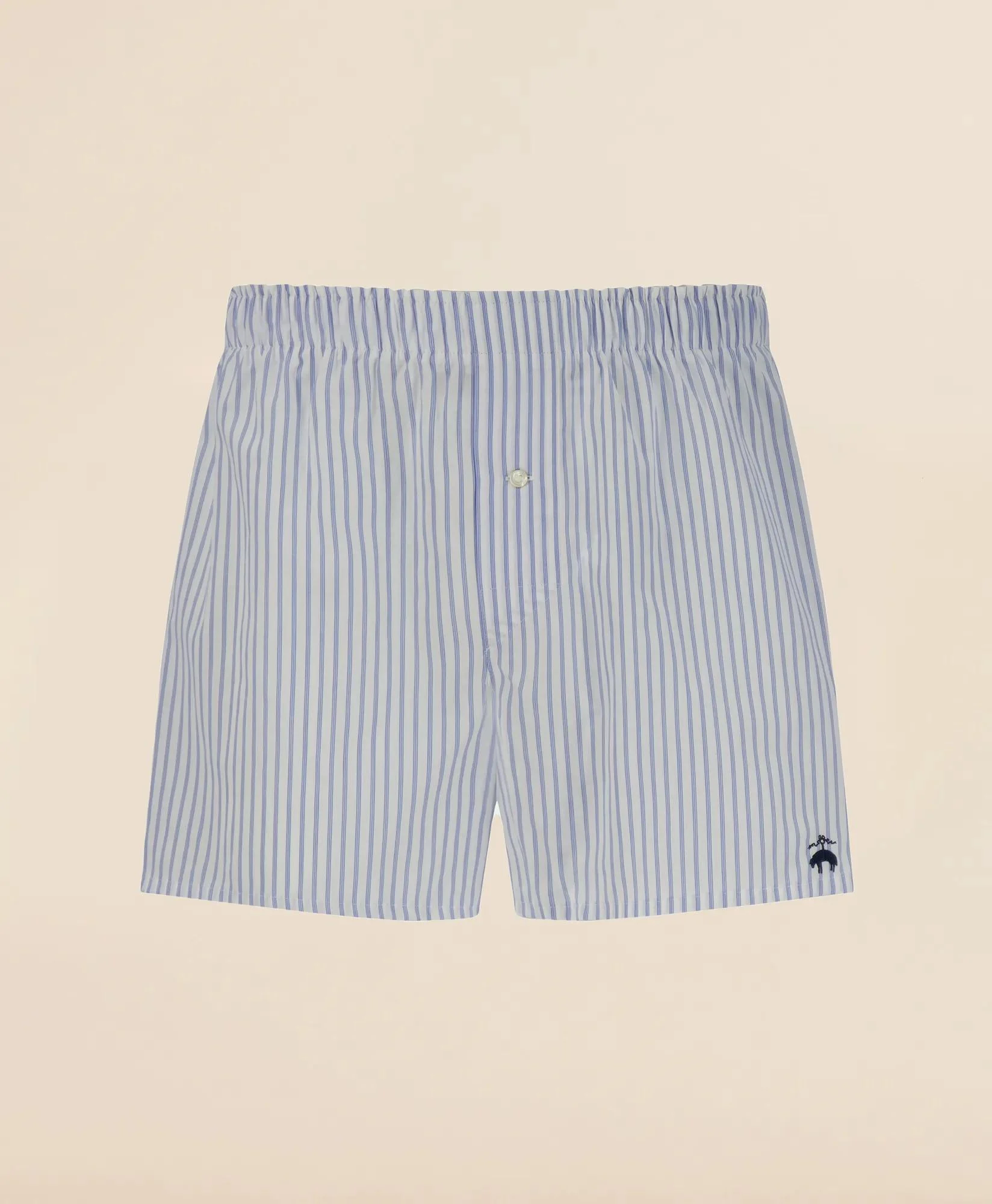 Slim Fit Cotton Broadcloth Striped Boxers - 1