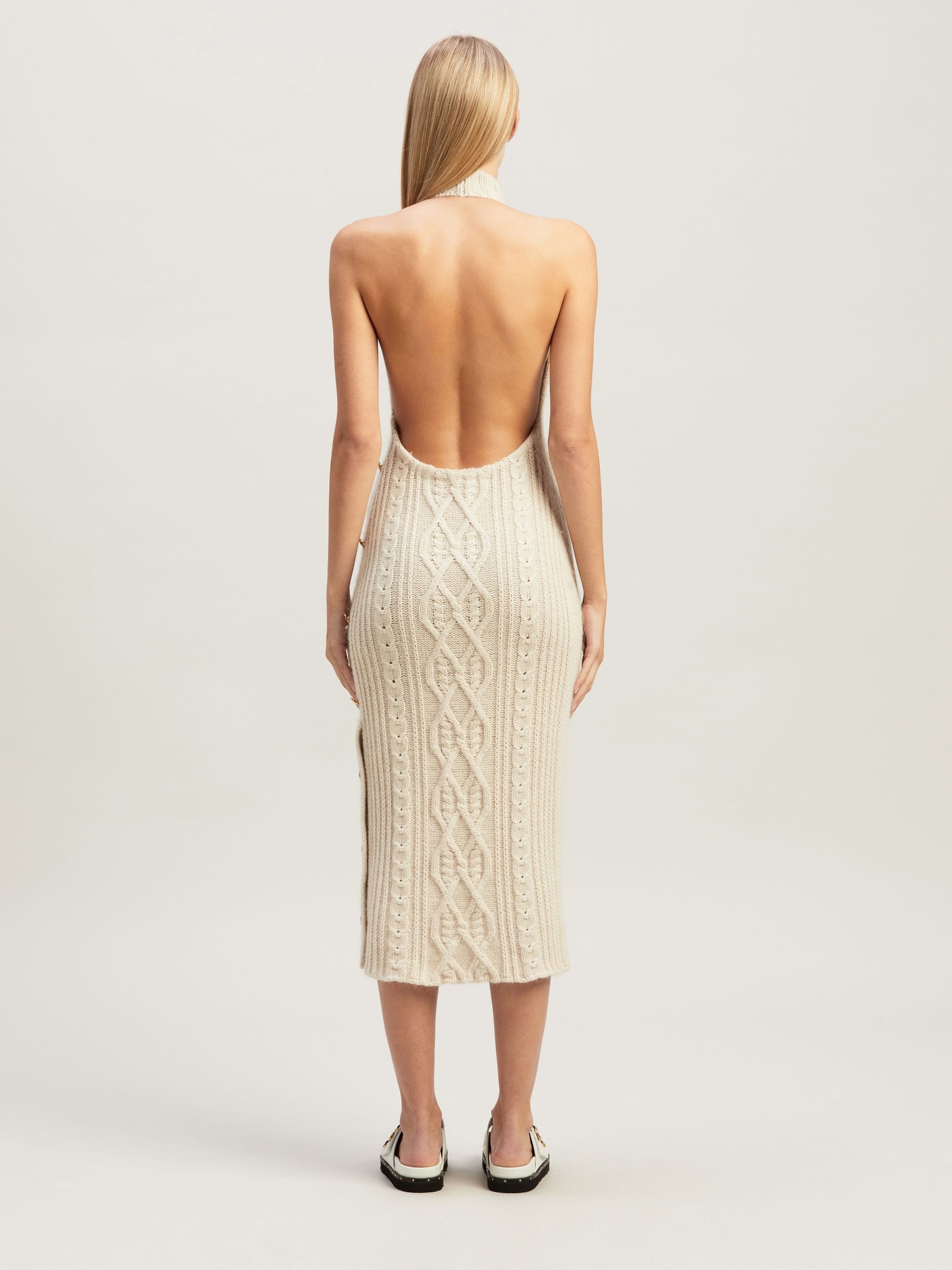 Openback Midi Knit Dress - 5