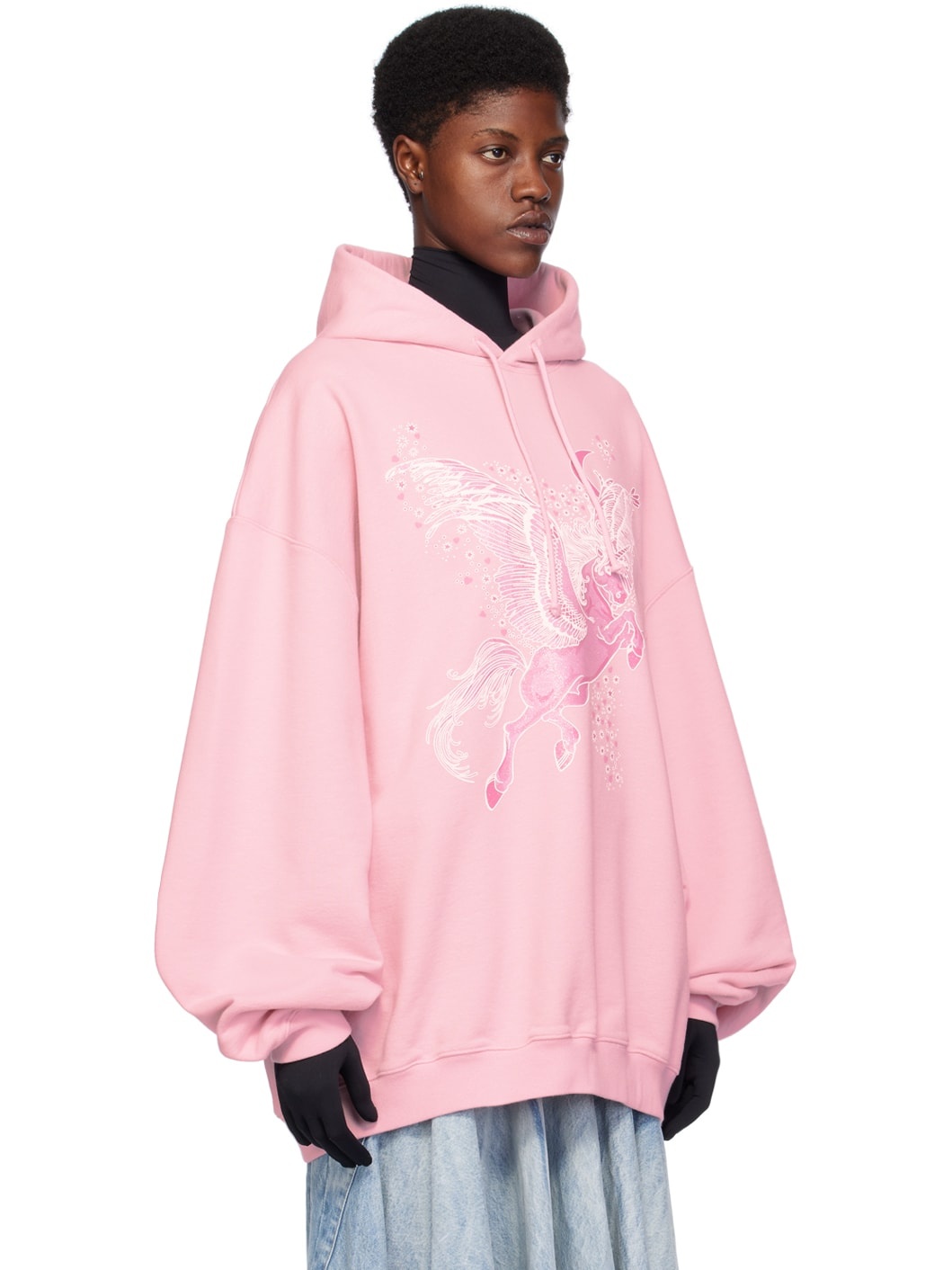 Pink Flying Unicorn Hoodie - 2