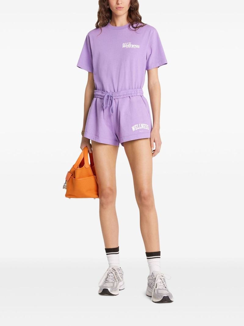 Sporty & Rich Wellness Ivy Disco graphic shorts outlook