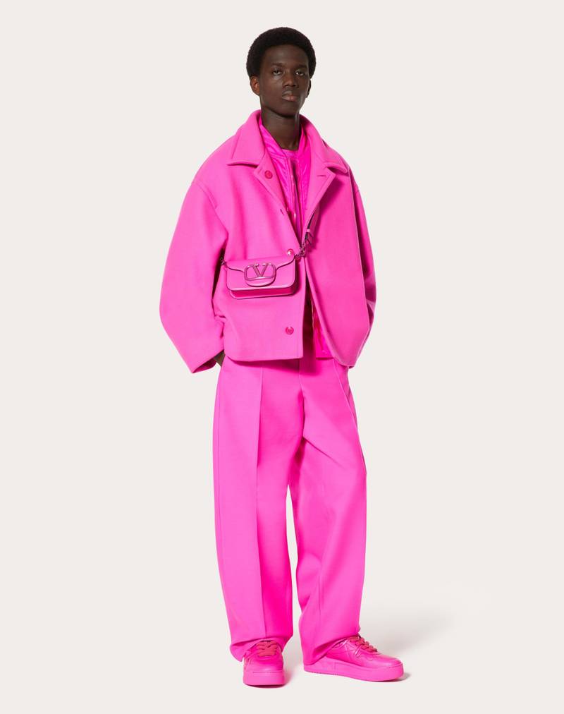 Valentino REVERSIBLE DOUBLE-FACED WOOL JACKET WITH INNER BOMBER LAYER outlook