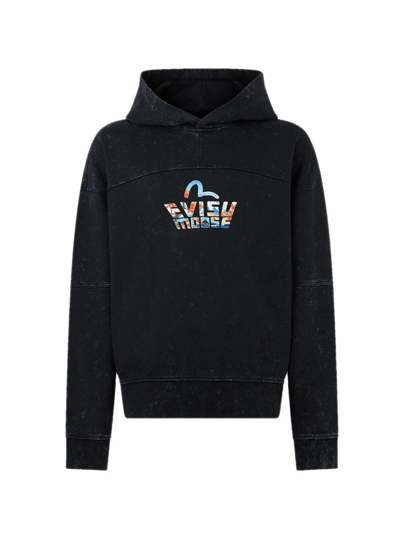 x Evisu printed hoodie 1