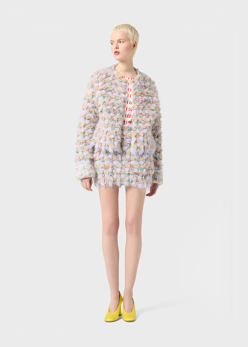 Blumarine JACKET IN BOUCLÉ KNIT outlook