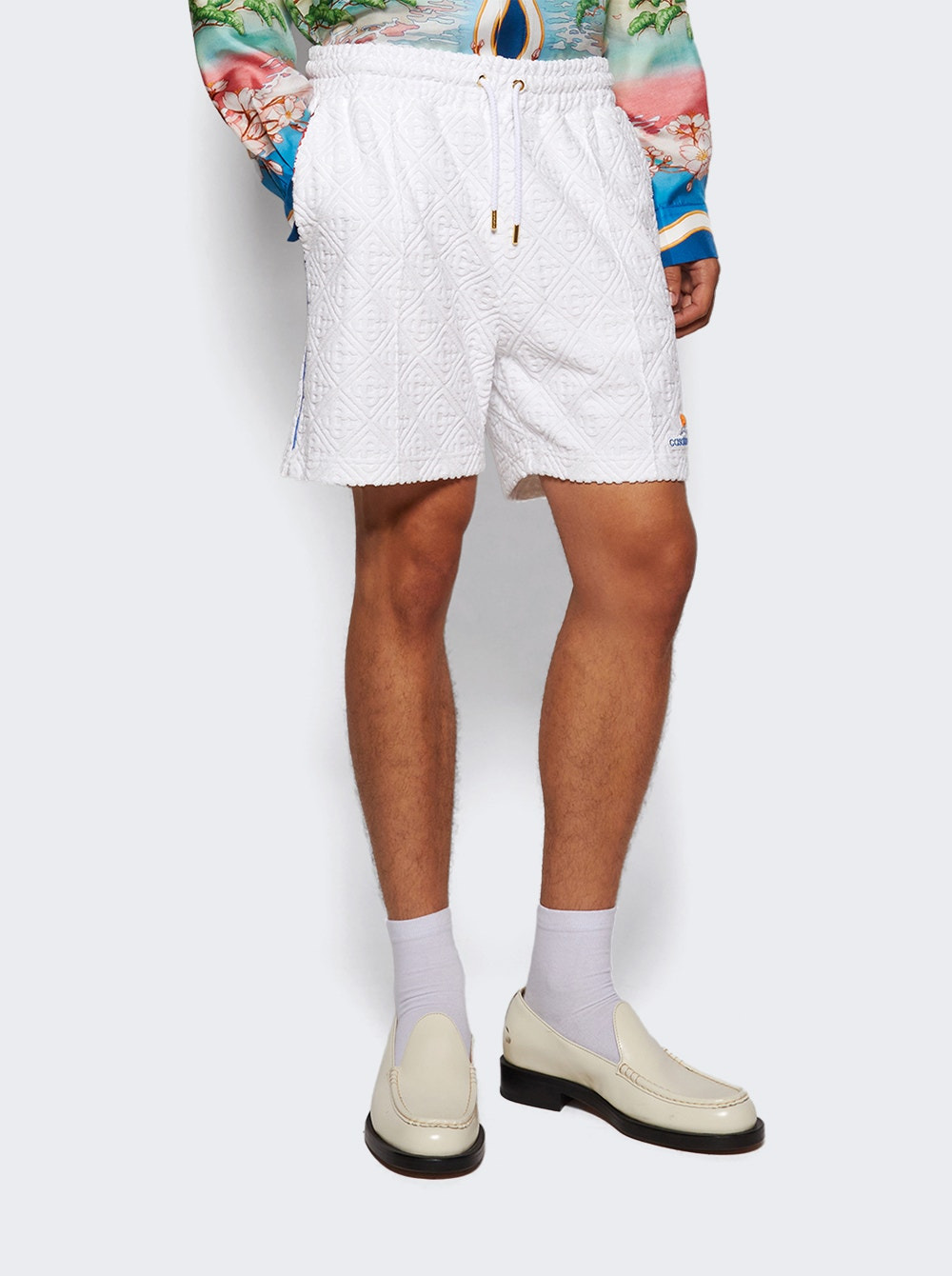 Towelling Shorts Bright White - 2