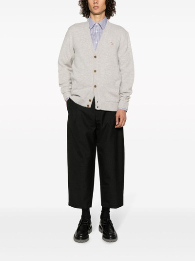 Maison Kitsuné pleat-detail cropped trousers outlook