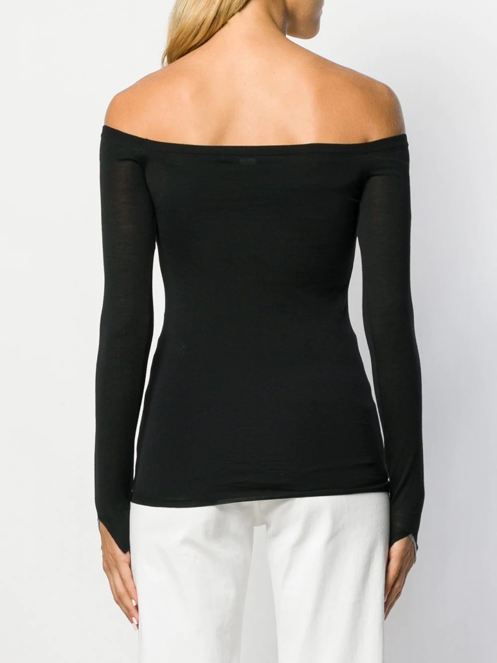 off the shoulder fitted top - 4