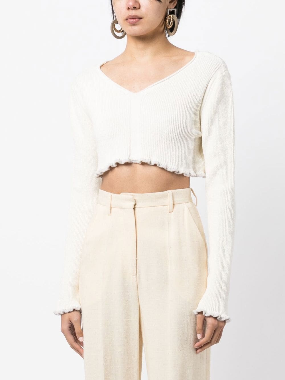 La maille Santon cropped jumper - 3