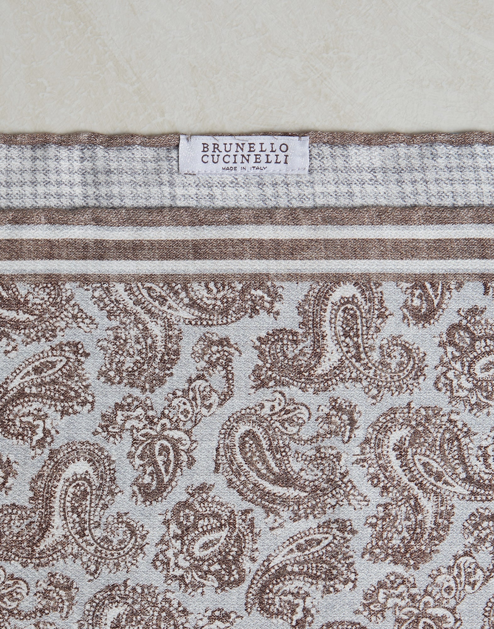 Silk paisley pocket square - 2