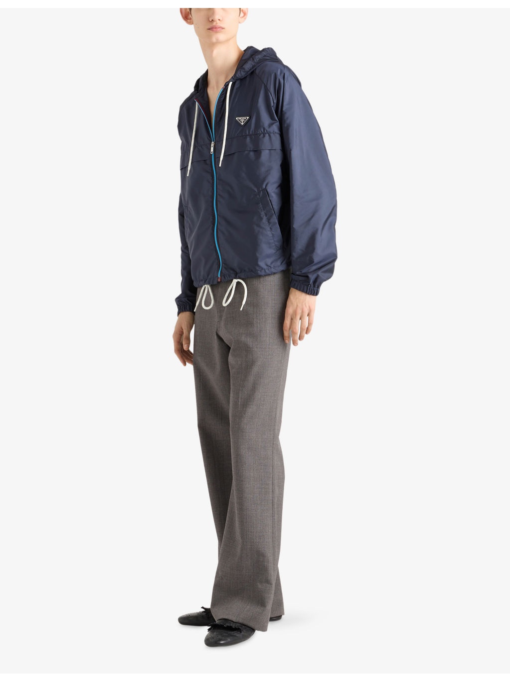 Re-Nylon Brand-Plaque Shell Jacket - 2
