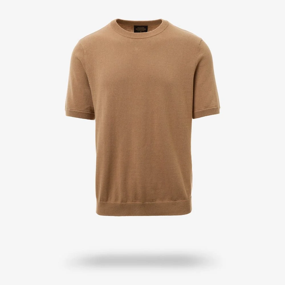 Short Sleeve Sweater T-shirt - 1