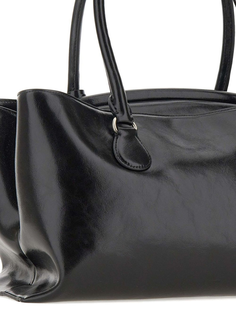 double-handle leather tote bag 4
