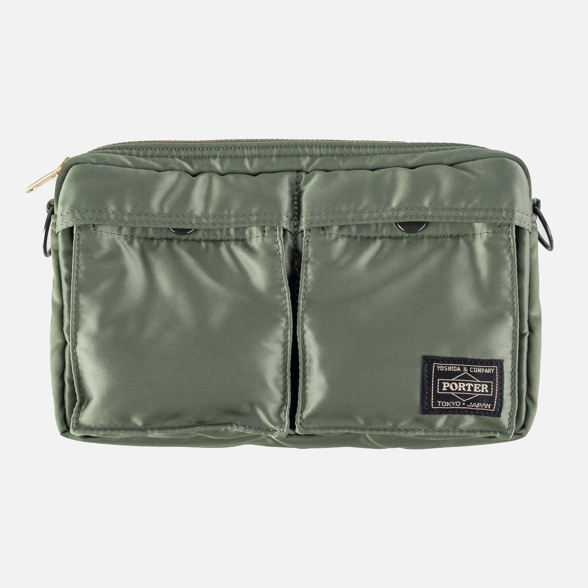 POR-SHLDR-GRN Porter - Yoshida & Co. - Tanker Shoulder Bag - Sage Green - 1