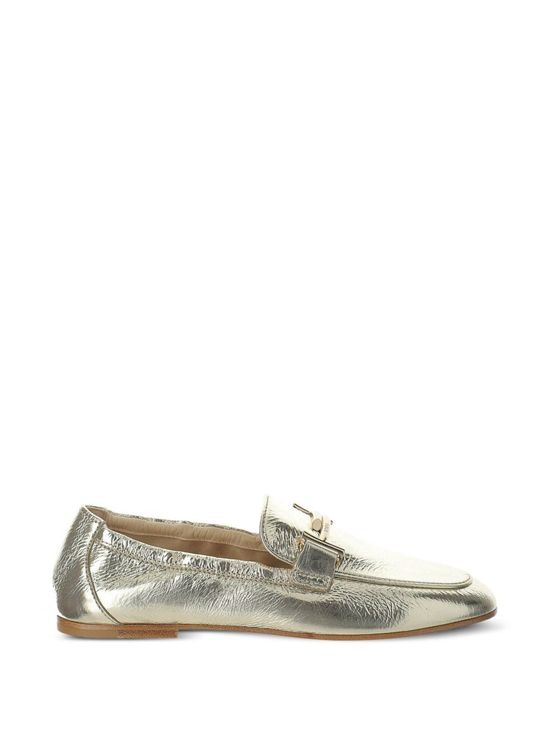 metallic leather loafers 1
