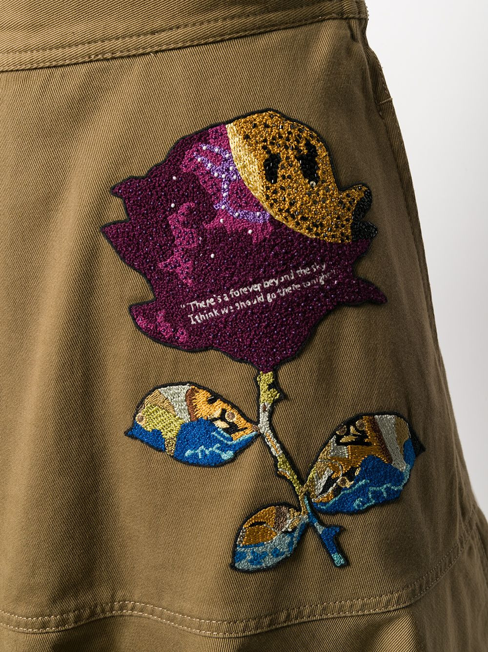 x Undercover sequin embroidery skirt - 5