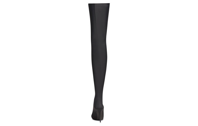 (WMNS) Balenciaga Knife 110mm Over The Knee Boots 'Black Matte Spandex' 719816W2ES01000 - 4