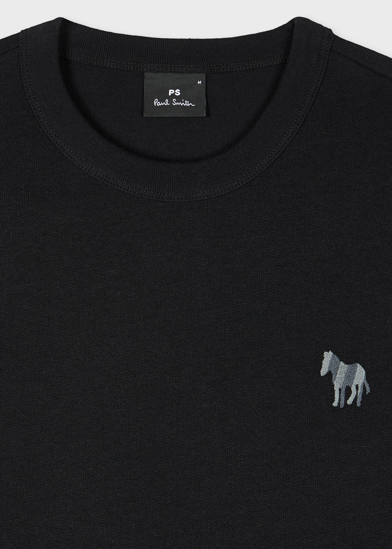Paul Smith Black 'Broad Stripe Zebra' T-Shirt outlook