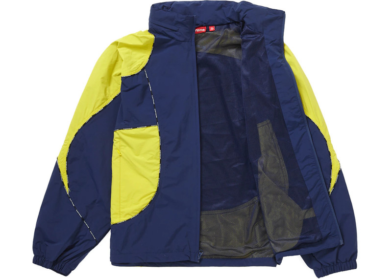 Supreme Supreme Logo Piping Hooded Track Jacket Navy outlook