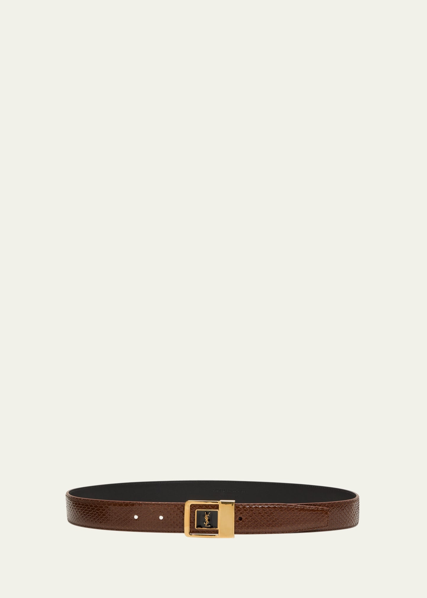 YSL Python Leather Belt - 1