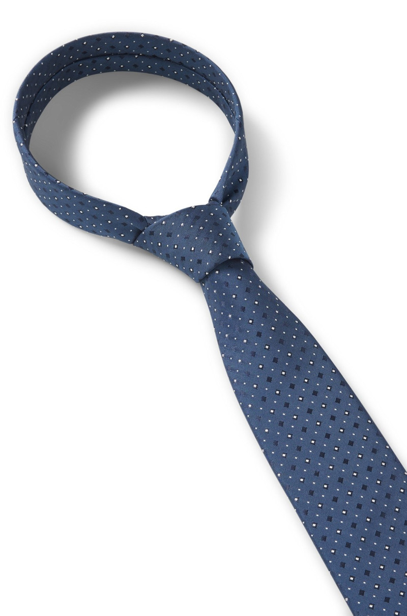 SILK-BLEND TIE WITH JACQUARD PATTERN 6