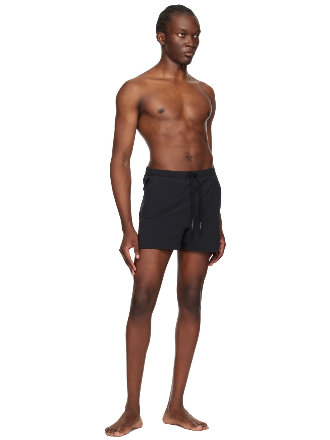 Black Drawstring Swim Shorts - 4