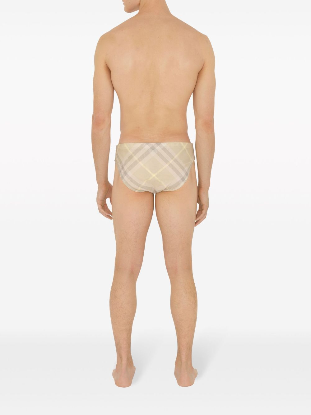 Vintage-Check swimming trunks - 6