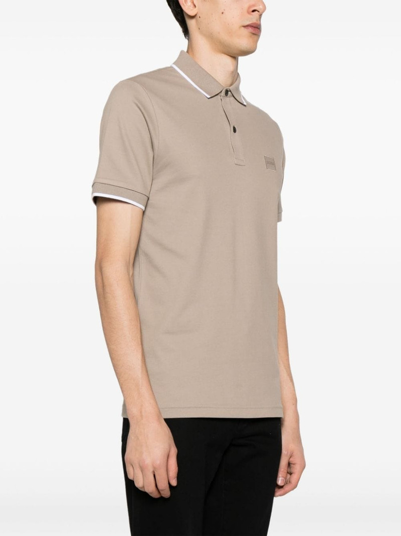 logo-patch piqué polo shirt 3
