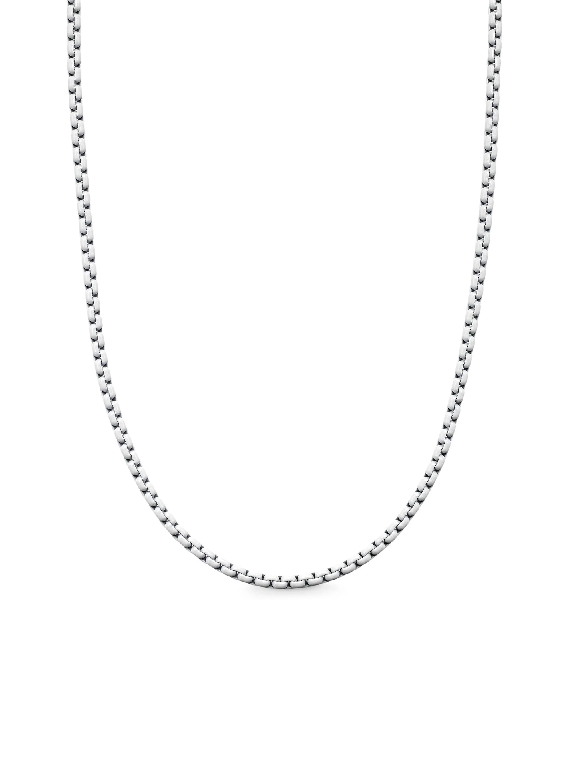 Women's Bel Aire Color Box Chain Necklace - White Acrylic - 1