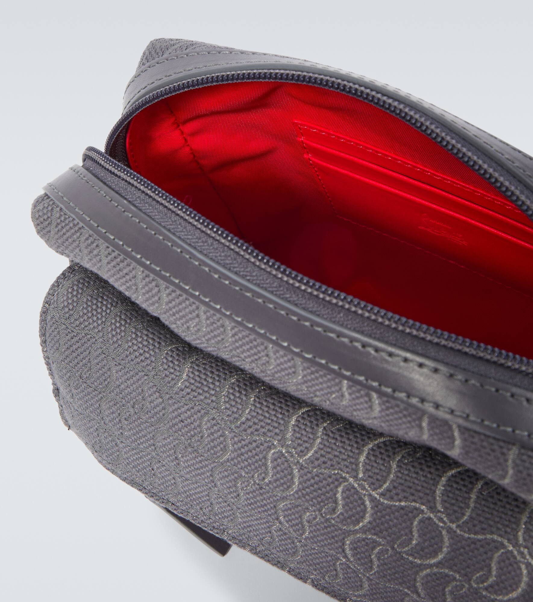 Zip N Flap logo jacquard messenger bag - 4