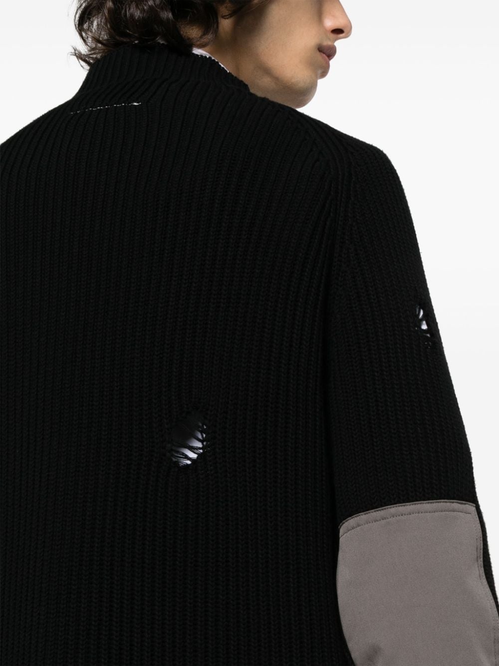 distressed cotton jumper - 5