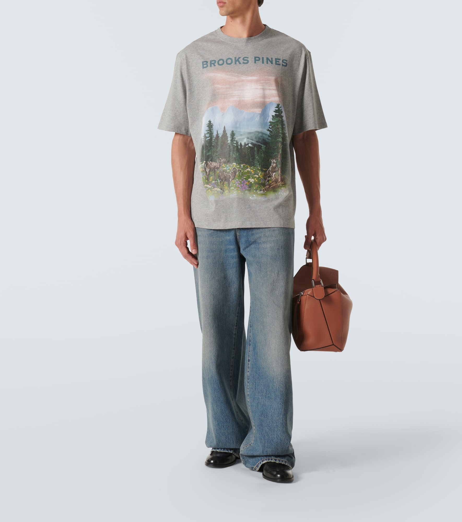 Faded wide-leg jeans - 2
