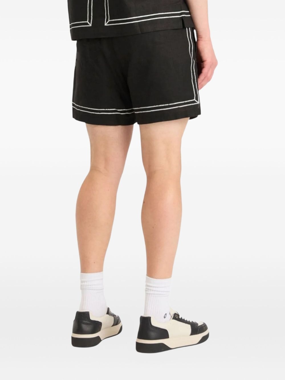 border-detail shorts - 3