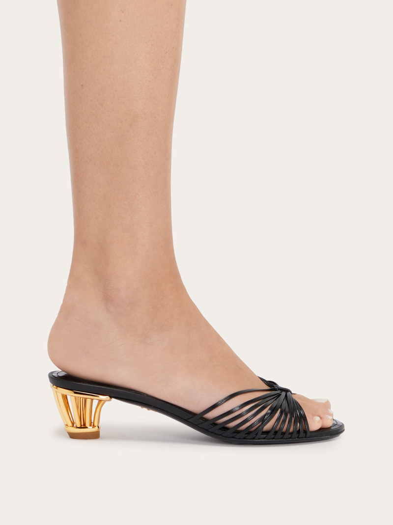FERRAGAMO Cage heel slide outlook